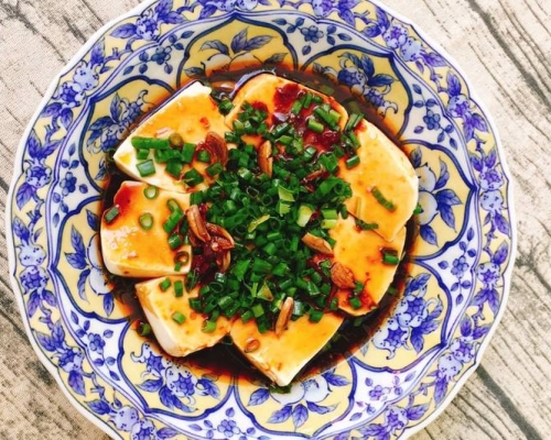 Đậu hủ hấp xì dầu