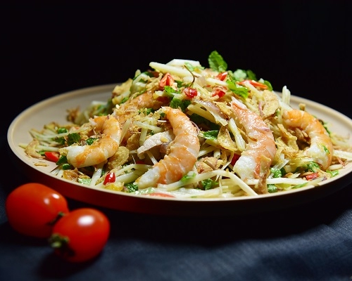 Gỏi ngó sen trộn tôm thịt