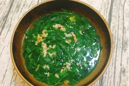 Canh rau nấu tôm thịt Canh rau nấu tôm thịt