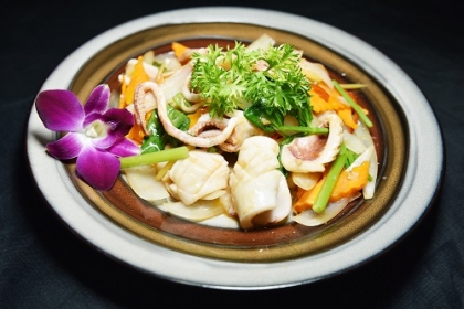 Mực ống xào Mực ống xào